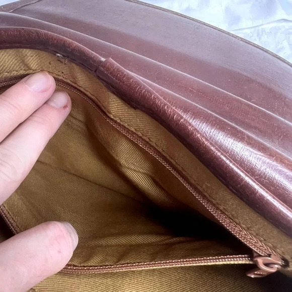 Carryland USA Faux Croc Satchel Purse Vintage - Picture 12 of 15